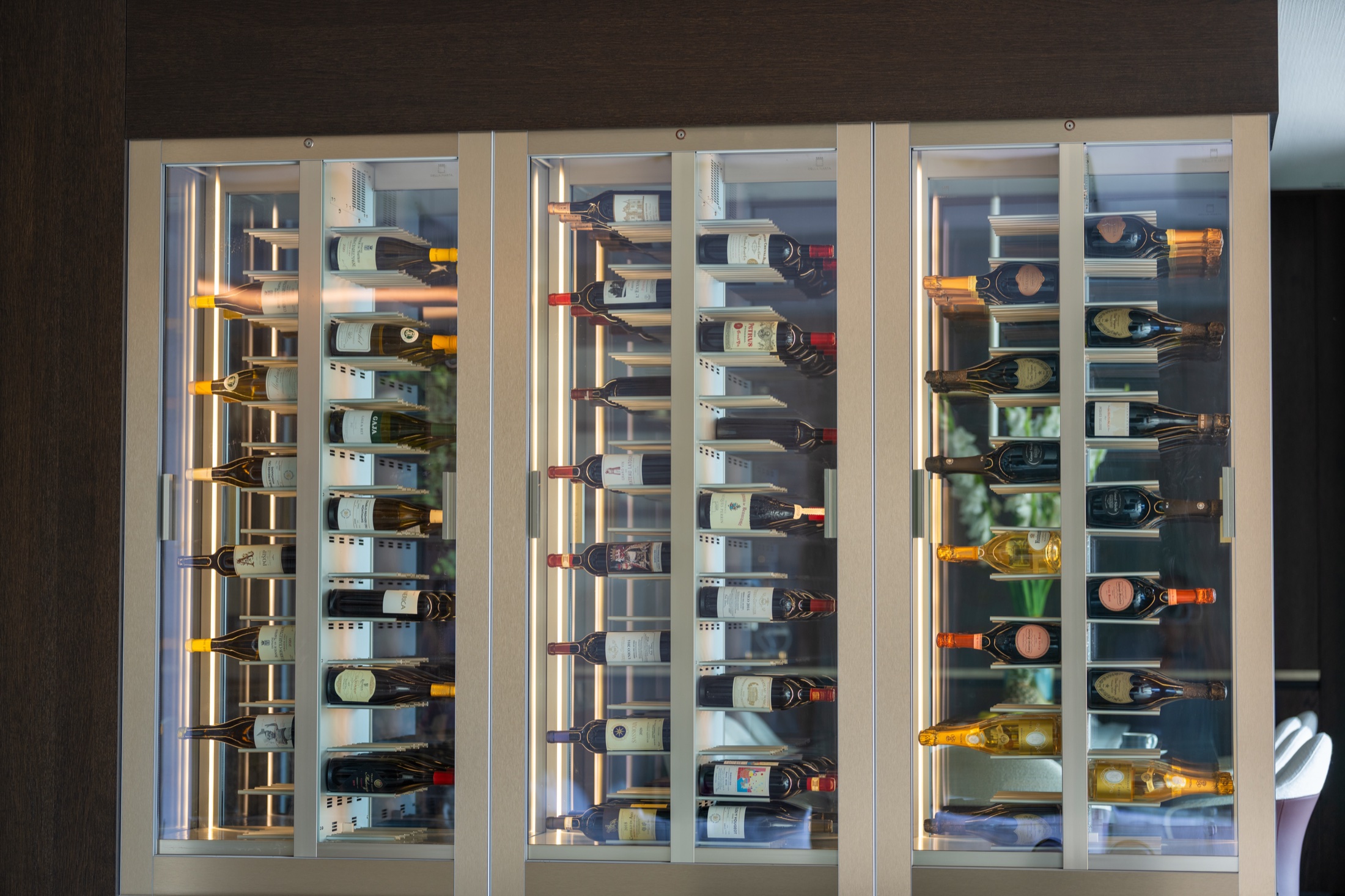 Temperature controlled private wine collection